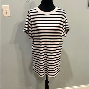 a new day Monochrome Striped Top
